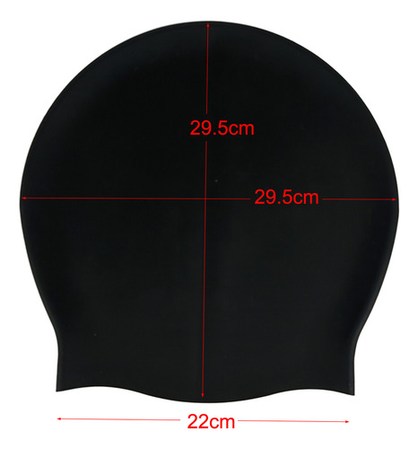 Gorro De Natación Extragrande De Silicona For Trenza De