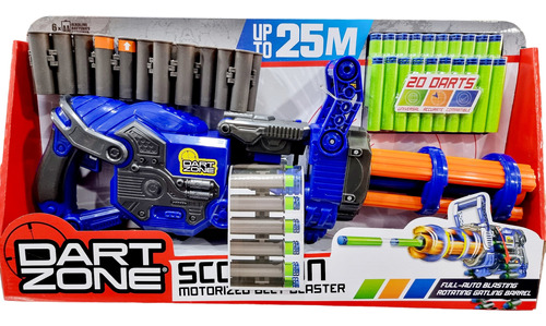Pistolas dart zone scorpion motorized belt blaster  .