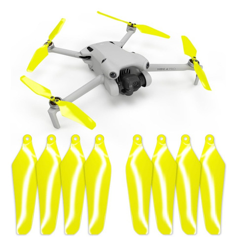 Master Airscrew Helices Dji Mini 3 4 Pro Super Silenciosas Amarillo