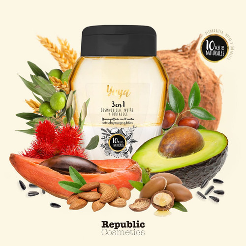 Yuya Removedor De Maquillaje Bifásico 3 En 1 - Nutrie, Hidra