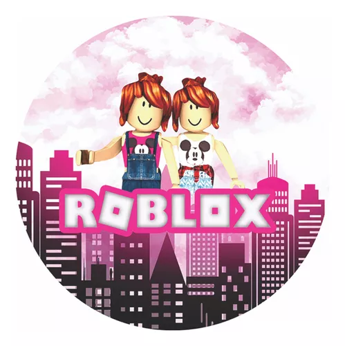 Painel De Festa Redondo Sublimado Em Tecido Tema Roblox