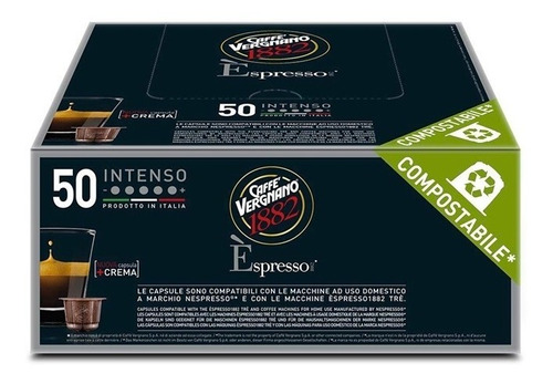 50 Cápsulas De Café Vergnano Espresso1882 Para Nespresso® 