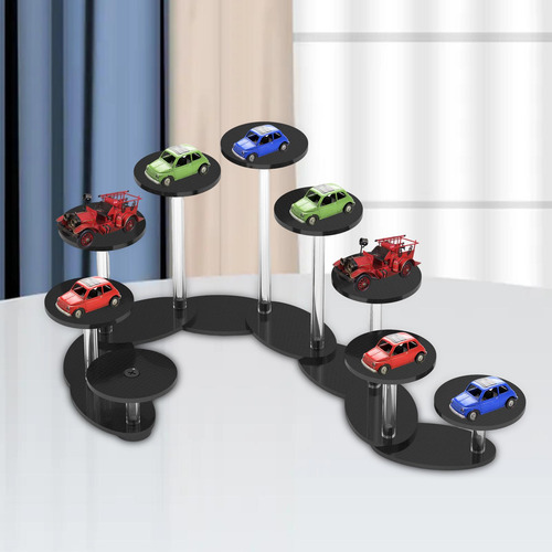 Soporte De Exhibición De Pastel De Acrílico Soporte Negro