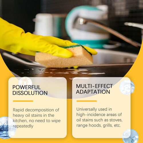 Las Manchas Pesadas De Aceite De Cocina Se Descomponen Rápid