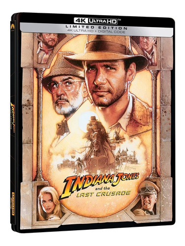 4k Uhd Blu-ray Indiana Jones And The Last Crusade Steelbook