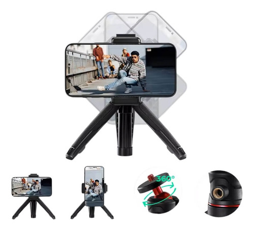 Mini Tripé E Bastão Para Gopro / Celular / Câmeras Dslr