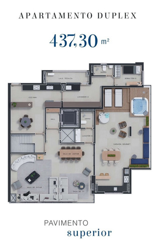 Imagem 21 de 22 de Lançamento Altíssimo Padrão No Charmoso Ilhas Do Sul, Ed. Cidade De Zurique, Cobertura Duplex, Com 5 Suites, 437 M2, 6 Vagas, Lazer Completo - Ap02671 - 69416898
