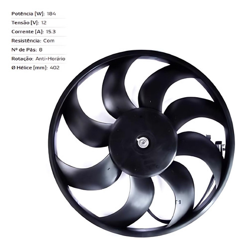 Ventoinha Onix Prisma Spin Cobalt Original Denso
