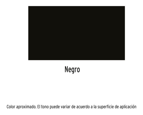 Pintura En Aerosol Alta Temp. Bote Esbelto, Negro, 400 Ml. Negro