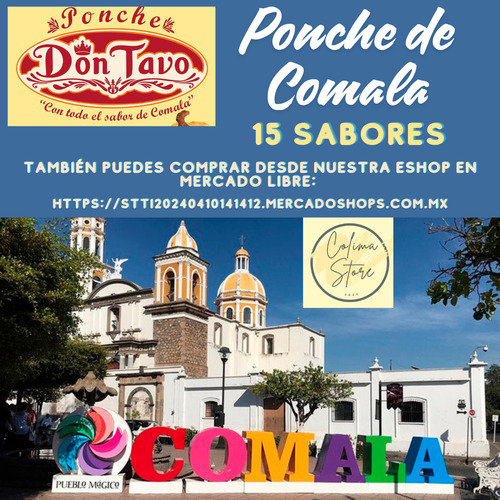 Ponche De Comala Don Tavo Sabor Frutas Tropicales 1 Lt