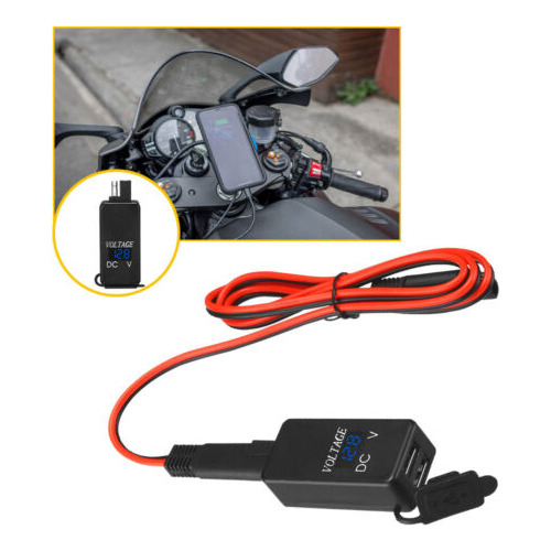 Motorcycle Sae To Usb Cable Adapter Charger Dual Usb Cha Aab