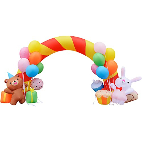 8-ft. Inflatable Walkway Arch With Balloons, Bear, Bunn...