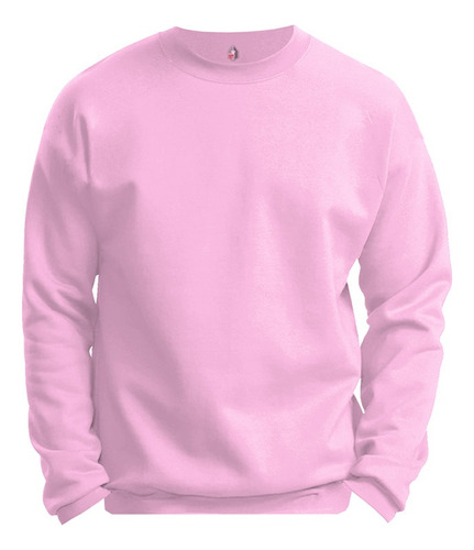 Poleron Rosado Claro Polo Cuello Redondo Tallas Hombre Algodon Premium Full Calidad Colores Ropa Adultos Infantil Juvenil