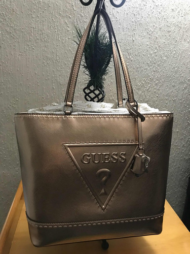 Bolsa Guess En Color Gold Envio Gratis | Envío gratis