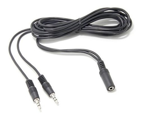 Ancable 6ft 3.5mm Stereo Female To 2-male Y-splitter Audio
