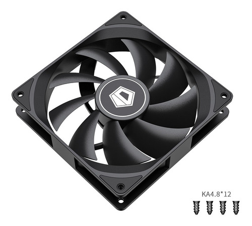 Imagen 3 de 8 de Cooler Gabinete 120mm Id-cooling Xf-12025-sd-k 1500rpm Pwm !