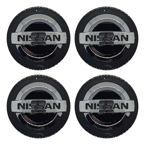 4 Centros Tapa Rin Para Nissan Versa Altima Sentra 350z 54mm