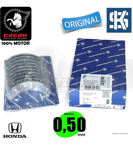 Imagem 1 de 1 de Bronzina Mancal Honda New Civic 1.8 16v Flex R18a | Orig. Ks