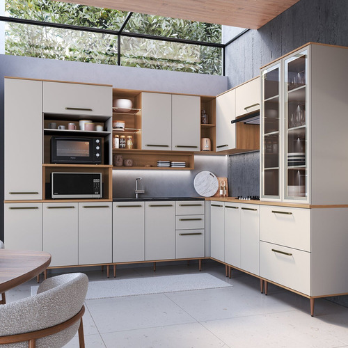 Cozinha Modulada Completa Isabelle 10 Peças Com Torre Wt
