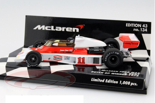 Mclaren M23 F1 # 11 J Hunt 1976 Paises Bajos Minichamps 1/43