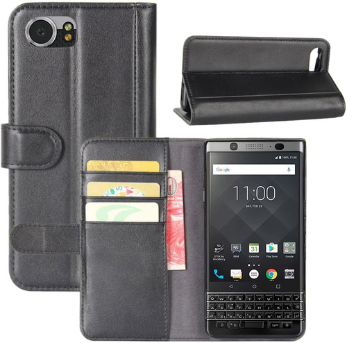 Funda De Cuero Genuino Para Blackberry Keyone Handma411