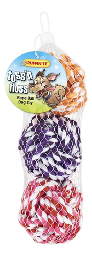 Ruffin It Paquete De 3 Bolas De Cuerda Toss N Floss En Bolsa