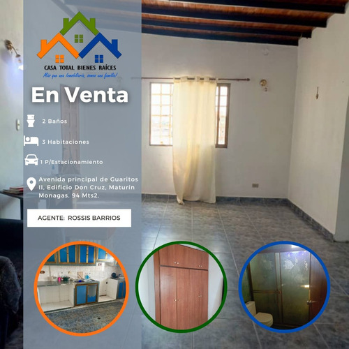 Se Vende Apartamento En Guaritos Iii Edificio Don Cruz