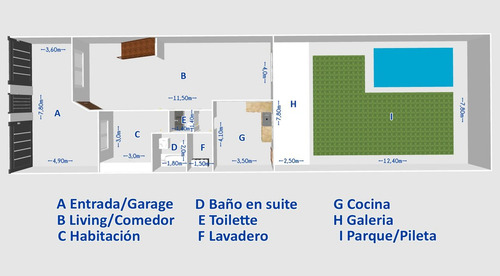 Ph 3 Amb Con Parque, Pileta, Garage Y Parrilla