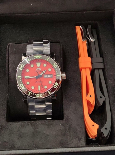 Relógio Orient Automático Poseidon F49ss014 O1sx Oficial