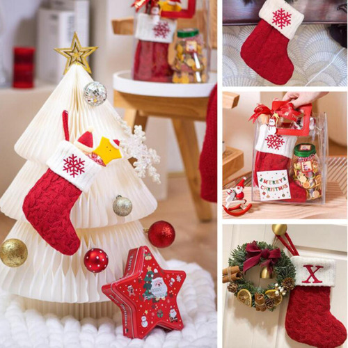 Alfabeto De Navidad Calcetines De Punto Calcetines De