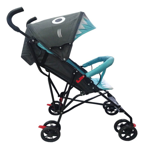 Carriola De Baston Para Bebes Plegable Tiburon Angelin Color Azul/gris