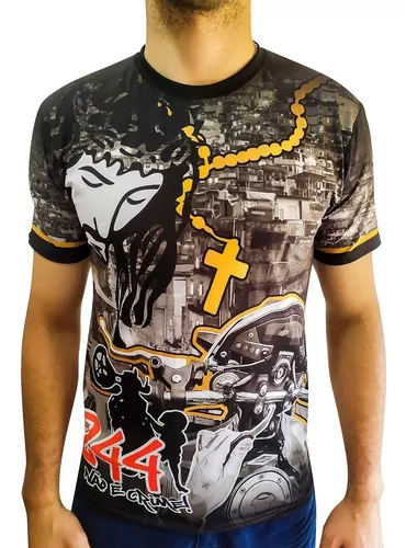 Camisa Camiseta Moto Favela Quebrada 244 Grau Não É Crime