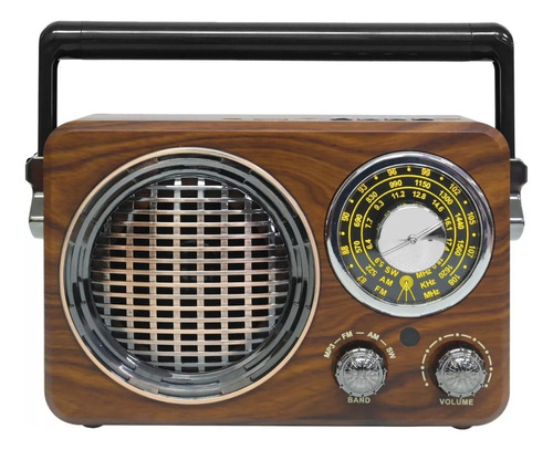 Radio Recargable Vintage Retro Am Fm Usb Mp3 Amplificado®