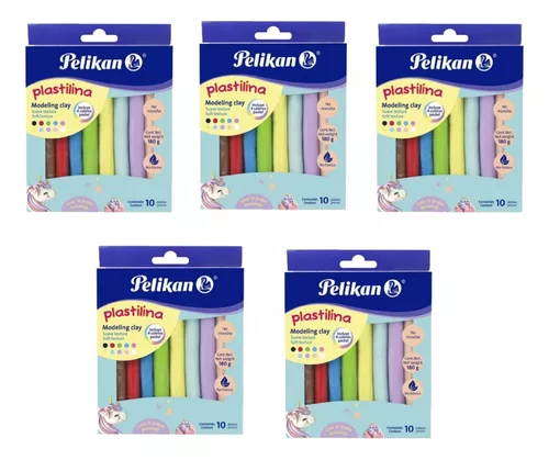 PLASTILINA PELIKAN C/10PZ NEON