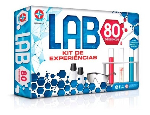 Jogo De Ciências Lab 80 Com Kit De Experiências - Estrela