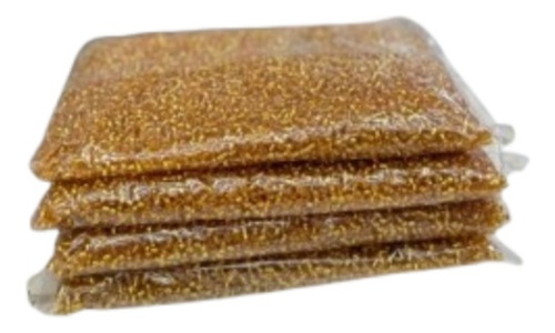 Medio Kilo Mostacillas Por Mayor Para Pulseras 2mm Dorado