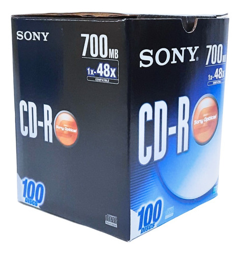 Cd Sony 48x Con Logo Pack 100 Und 700 Mb - Suministros Print