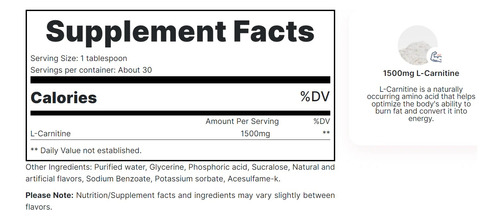 L-carnitine Fat Burner 1500mg Redcon1