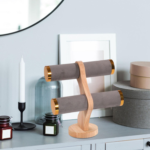 Soporte Elegante Para Guardar Accesorios De Moda Gris