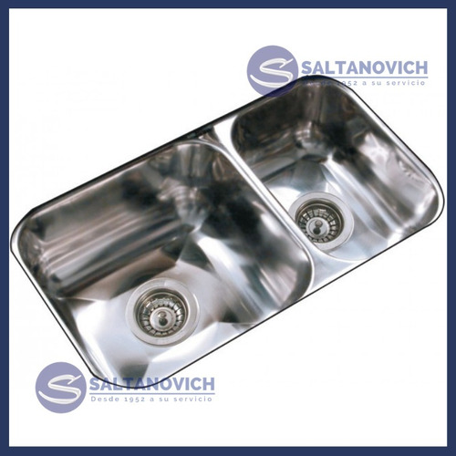 Bacha Cocina Johnson Doble R37/18 63 X 34 X 18 Cm Acero Inox