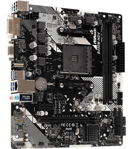 Asrock B450m-hdv R4.0 Am4 Micro-atx Motherboard