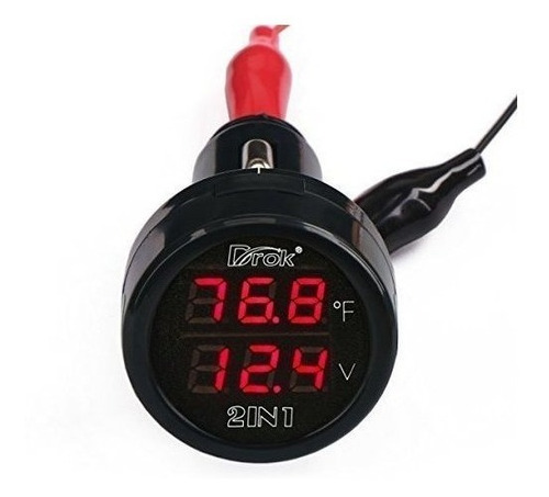 Drok 180037 Voltaje Digital 10170 R Monitor De Temperatura T