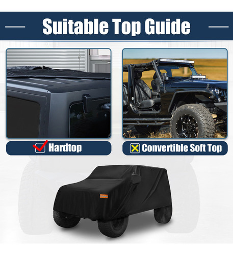 Funda Protecdor Por Jeep Wrangler Jl 2d 2018-2021 Jk 07-17