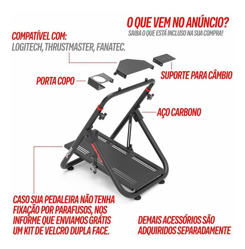 Suporte Cockpit Volante Simulador Logitechg29/fanatec/sxtv2