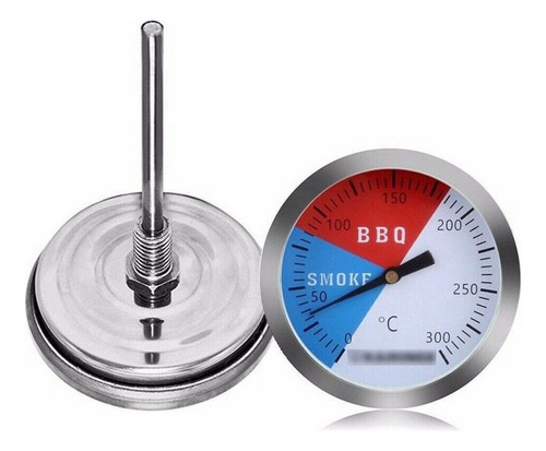 Medidor De Temperatura Bbq Smoker Grill Thermometer Em Aço I