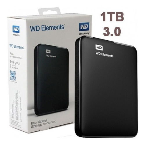 Disco Rigido Externo 1tb Western Digital Elements Original