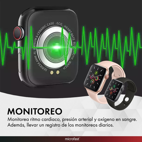 Smartwatch Reloj Cardio Presión Deportivo Notificaciones 1.5