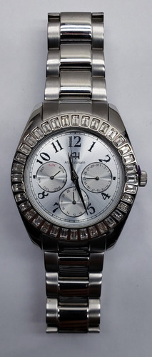 Relógio Pulso Anahickmann Ah30086 Prata Multifunção Feminino
