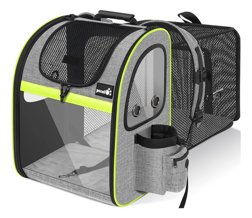 Mochila Extensible Con Malla Transpirable Para Mascotas Hast