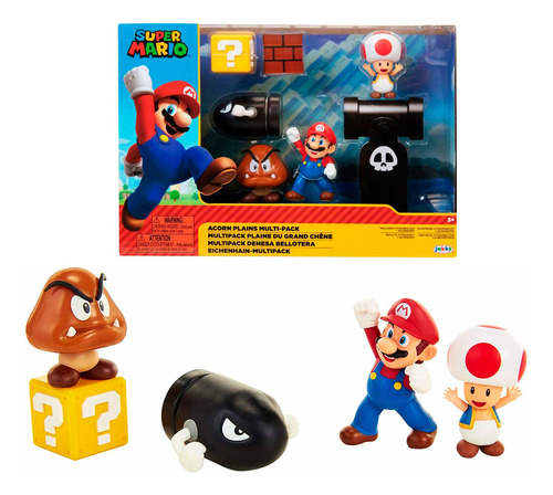 Play Set Super Mario Figuras + Accesorios Juguete - El Rey